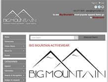 Tablet Screenshot of bigmountain.ca